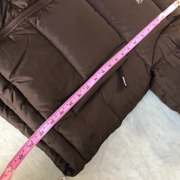 New Axel Arigato Woman’s Observer Brown PreprocessedDown Puffer Jacket Size XS
